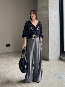 「PAGEBOY（ページボーイ）のカップツキFITキャミ（キャミソール、ホワイト系）」を使った、サエさん（レディース・159cm）の春コーディネート