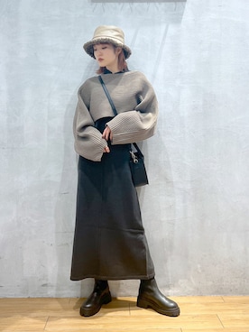 サエさん（レディース・159cm）の冬コーディネート