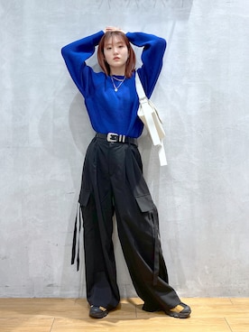 「PBLIM（ページボーイリム）のアイテム（アクセサリー）」を使った、サエさん（レディース・159cm）の冬コーディネート