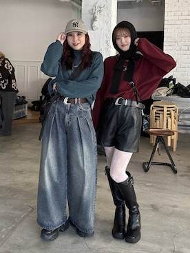 「PAGEBOY（ページボーイ）のアイテム」を使った、サエさん（レディース・159cm）の秋コーディネート