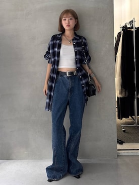 「アイテム（ファッション雑貨）」を使った、サエさん（レディース・159cm・20代）の夏コーディネート