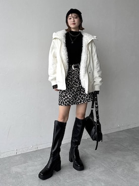 「アイテム（ニットキャップ/ビーニー）」を使った、サエさん（レディース・159cm・20代）の秋コーディネート