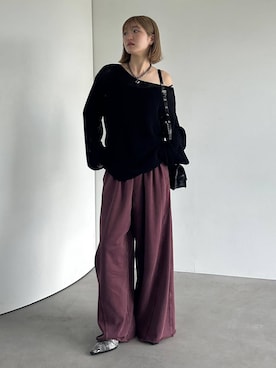 「アイテム（パンプス）」を使った、サエさん（レディース・159cm）の夏コーディネート