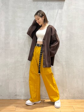 「PBLIM（ページボーイリム）のPAGEBOYLIM/カツラギスケーターパンツ（その他パンツ）」を使った、サエさん（レディース・159cm）の夏コーディネート