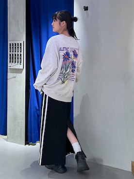 「アイテム（スウェット）」を使った、サエさん（レディース・159cm・20代）の夏コーディネート