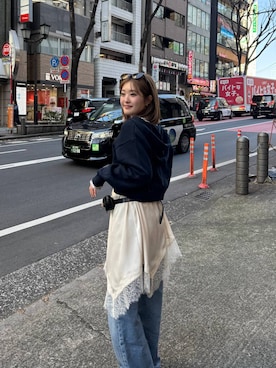 サエさん（レディース・159cm）の冬コーディネート