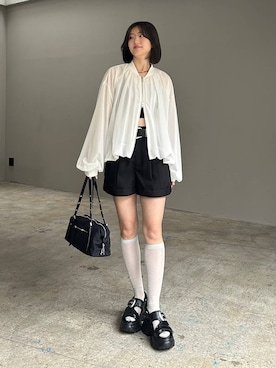 「PAGEBOY（ページボーイ）のアイテム（ジャケット/アウター）」を使った、サエさん（レディース・159cm）の春コーディネート