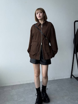 「PAGEBOY（ページボーイ）の【選べる着丈/前後2WAY/マシンウォッシャブル】マルチWAYネックプルオーバー/ニット（ニット/セーター）」を使った、サエさん（レディース・159cm）の秋コーディネート