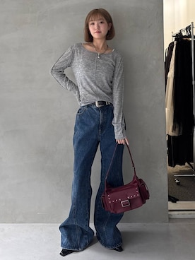 「アイテム（ファッション雑貨）」を使った、サエさん（レディース・159cm・20代）の夏コーディネート