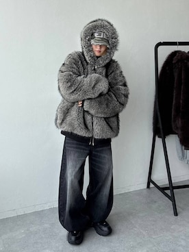 「アイテム（ブルゾン）」を使った、サエさん（レディース・159cm・20代）の秋コーディネート