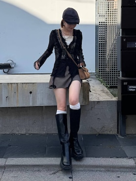 「PAGEBOY（ページボーイ）のアイテム」を使った、サエさん（レディース・159cm）の秋コーディネート