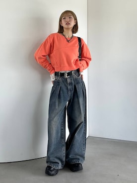 「アイテム（シューズ）」を使った、サエさん（レディース・159cm・20代）の夏コーディネート