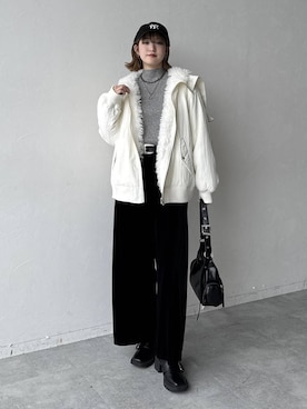 「アイテム（ブルゾン）」を使った、サエさん（レディース・159cm・20代）の秋コーディネート