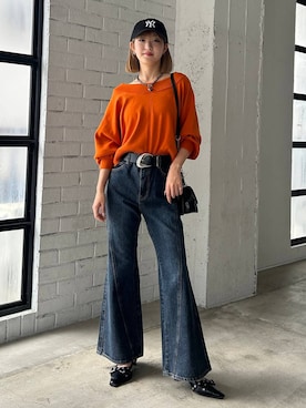「PAGEBOY（ページボーイ）のアイテム」を使った、サエさん（レディース・159cm）の秋コーディネート