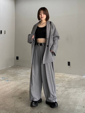 「アイテム（ハンドバッグ）」を使った、サエさん（レディース・159cm）の春コーディネート