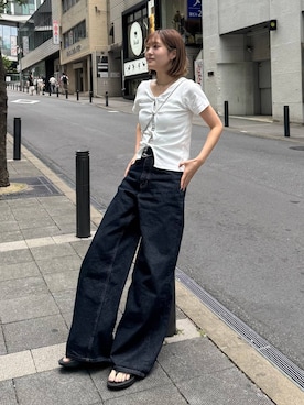 「PAGEBOY（ページボーイ）のアイテム」を使った、サエさん（レディース・159cm）の夏コーディネート