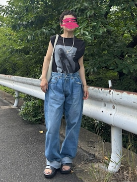 「アイテム（サンダル）」を使った、MAKIさん（レディース・154cm・40代）の夏コーディネート