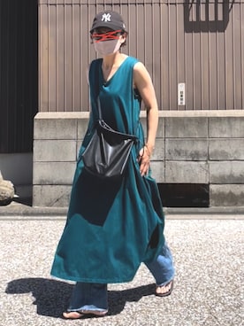 「アイテム（ワンピース/ドレス）」を使った、MAKIさん（レディース・155cm・40代）の夏コーディネート
