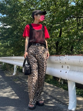 「OOFOS（ウーフォス）のアイテム」を使った、MAKIさん（レディース・154cm）の夏コーディネート