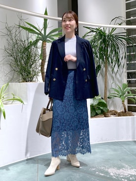 「andemiu」｜「アイテム（その他アウター）」を使った、nabeさん（レディース・160cm）の秋コーディネート