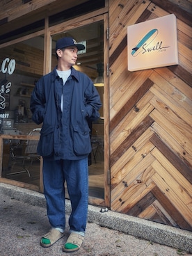 阿傑さん（メンズ・173cm・30代）の秋コーディネート