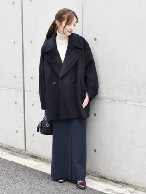 セール】quaranciel: PURE WOOL ダブルブレスト テーラード ハーフ