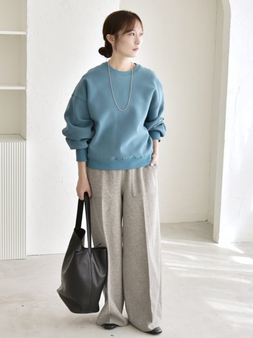 quaranciel:〈洗濯機可能〉ポンチ ベーシック コンパクト スウェット