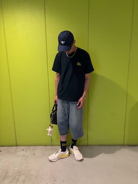 「アイテム（レッグウェア）」を使った、わたくんさん（メンズ・180cm）の夏コーディネート