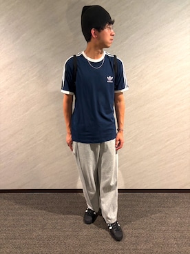 「アイテム（ニットキャップ/ビーニー）」を使った、わたくんさん（メンズ・180cm）の秋コーディネート