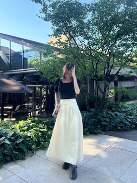 「FENDI（フェンディ）のアイテム」を使った、MIKIさん（レディース・163cm）の夏コーディネート