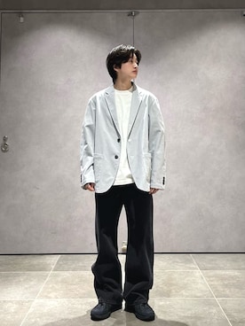 「SHIPS（シップス）のアイテム（ジャケット/アウター）」を使った、山田さん（メンズ・162cm）の春コーディネート