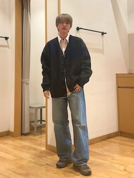 「TOWNCRAFT（タウンクラフト）のアイテム」を使った、山田さん（メンズ・162cm）の秋コーディネート