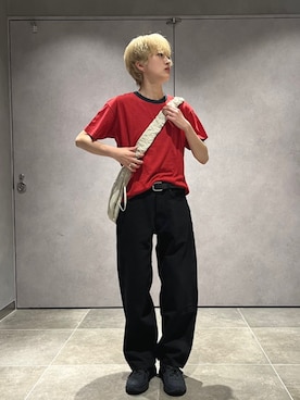 「バギーパンツ」｜山田さん（メンズ・162cm）の夏コーディネート