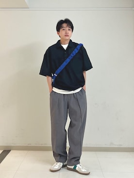 「SHIPS（シップス）のアイテム」を使った、山田さん（メンズ・162cm）の夏コーディネート