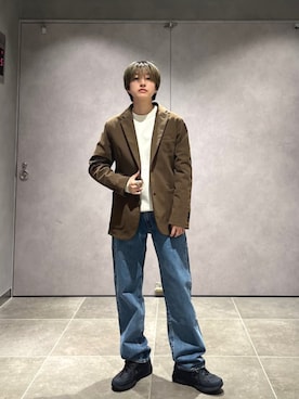 「SHIPS（シップス）のアイテム」を使った、山田さん（メンズ・162cm）の秋コーディネート