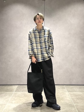 「SHIPS（シップス）のアイテム」を使った、山田さん（メンズ・162cm）の秋コーディネート
