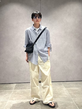 「SHIPS（シップス）のアイテム（ファッション雑貨）」を使った、山田さん（メンズ・162cm）の夏コーディネート