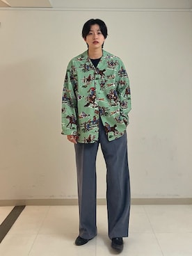 「TOWNCRAFT（タウンクラフト）のアイテム」を使った、山田さん（メンズ・162cm）の夏コーディネート