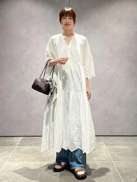 「BINDU（ビンドゥー）のアイテム」を使った、kokoroさん（レディース・169cm）の夏コーディネート