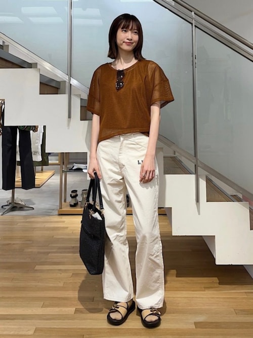 SHIPS any別注】Lee: バック レースアップ デニム パンツ 25SS