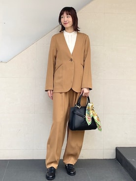 「BINDU（ビンドゥー）のアイテム」を使った、kokoroさん（レディース・169cm）の秋コーディネート