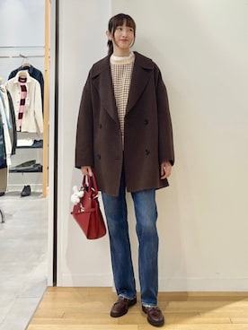 「コクーンコート」｜kokoroさん（レディース・169cm）の秋コーディネート