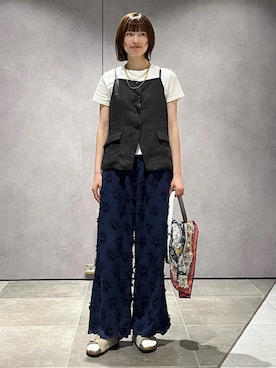 「TICCA(ティッカ)のアイテム(トップス)」を使った、kokoroさん(レディース・169cm)の夏コーディネート