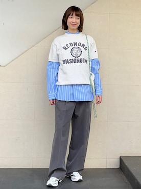 「MIZUNO（ミズノ　）のアイテム」を使った、kokoroさん（レディース・169cm）の春コーディネート