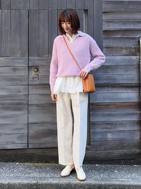 「eness（エネス）のアイテム」を使った、kokoroさん（レディース・169cm）の冬コーディネート