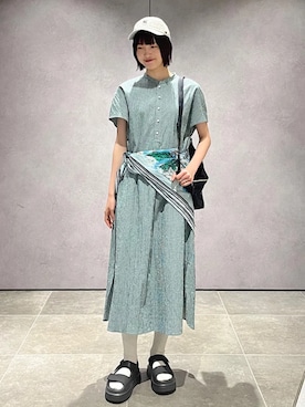 「BINDU（ビンドゥー）のアイテム」を使った、kokoroさん（レディース・169cm）の夏コーディネート