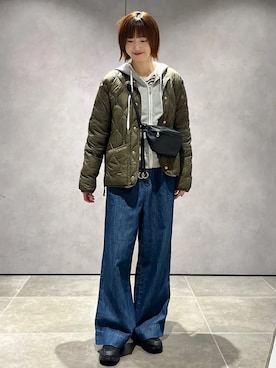 「SHIPS（シップス）のアイテム（Tシャツ/カットソー）」を使った、kokoroさん（レディース・169cm）の秋コーディネート