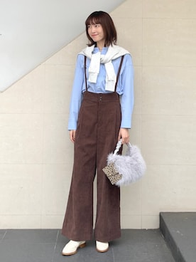 「アイテム（財布）」を使った、kokoroさん（レディース・169cm）の秋コーディネート