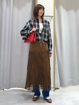 「アイテム（アンダーウェア）」を使った、kokoroさん（レディース・169cm）の秋コーディネート