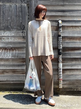 「アイテム（ルームウェア）」を使った、kokoroさん（レディース・169cm）の夏コーディネート